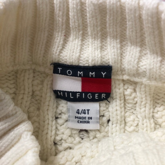 Tommy Hilfiger cream mock neck sweater size 4/4T - Picture 5 of 5